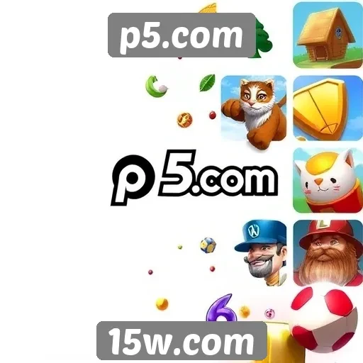 Diversidade de jogos disponíveis em p5.com